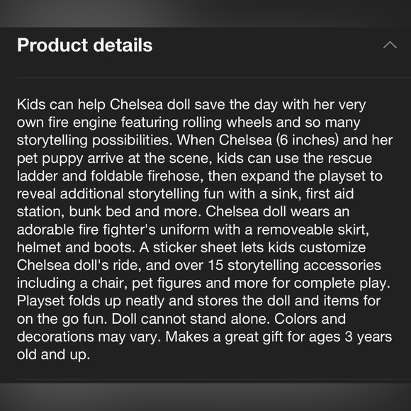 Barbie Chelsea Fire Truck play set NWT - Picture 7 of 11